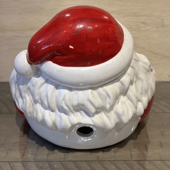 RARE Vintage motion talking Santa Claus IT'S ALIVE Candy Dish Laughs Jolly NCE - Picture 3 of 8